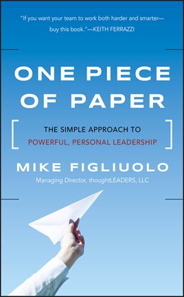 Cover image for One Piece of Paper