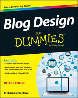 Imagen de portada para Blog Design For Dummies