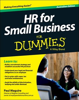 Cover image for HR for Small Business for Dummies - Australian Edition