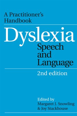 Imagen de portada para Dyslexia, Speech and Language