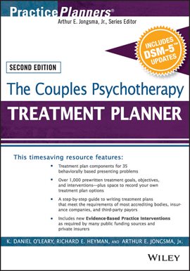 Cover image for The Couples Psychotherapy Treatment Planner, With DSM-5 Updates
