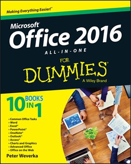 Imagen de portada para Office 2016 All-In-One for Dummies