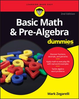 Imagen de portada para Basic Math & Pre-algebra for Dummies