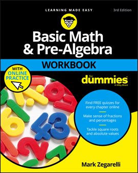 Imagen de portada para Basic Math and Pre-Algebra Workbook for Dummies