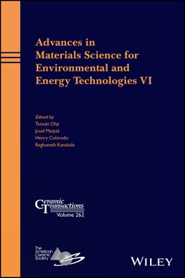 Imagen de portada para Advances in Materials Science for Environmental and Energy Technologies VI