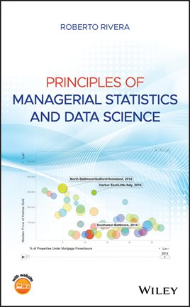Cover image for Principles of Managerial Statistics and Data Science