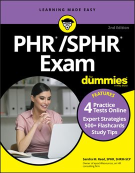 Imagen de portada para PHR/SPHR Exam for Dummies With Online Practice