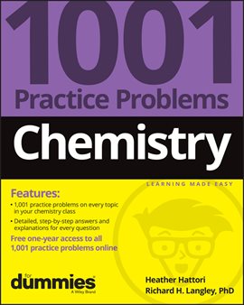 Cover image for Chemistry: 1001 Practice Problems for Dummies