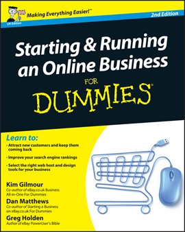 Cover image for Starting and Running an Online Business for Dummies