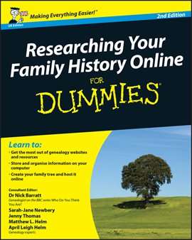 Imagen de portada para Researching Your Family History Online for Dummies