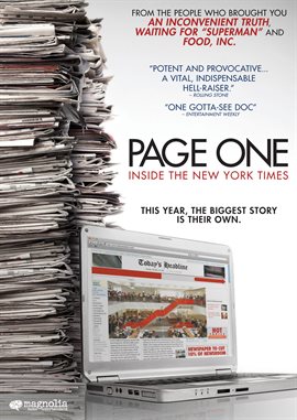Imagen de portada para Page One: Inside The New York Times