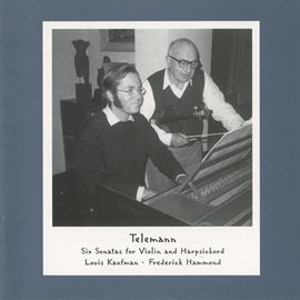 Cover image for Telemann: Six Sonatas For Violin And Harpsichord