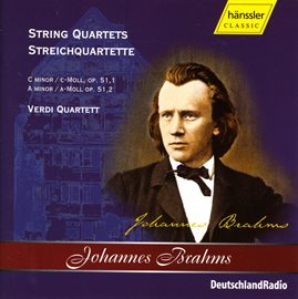 Cover image for Brahms: String Quartet In C Minor, Op. 51