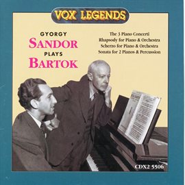 Imagen de portada para György Sándor Plays Bartók
