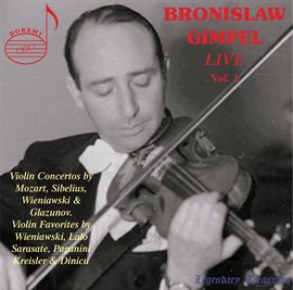 Imagen de portada para Bronislaw Gimpel, Vol. 1 (live)