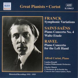 Imagen de portada para Saint-Saens / Ravel: Piano Concertos (cortot) (1931, 1939)