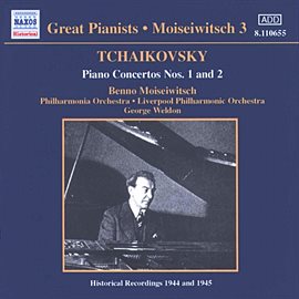 Cover image for Tchaikovsky: Piano Concertos Nos. 1 And 2 (moiseiwitsch, Vol. 3) (1944-1945)