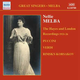 Cover image for Melba, Nellie: London And Middlesex Recordings (1921-1926)