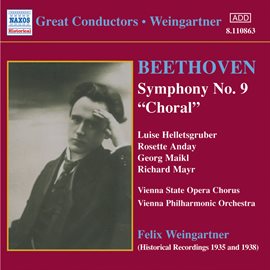 Cover image for Beethoven: Symphony No. 9 (weingartner) (1935)