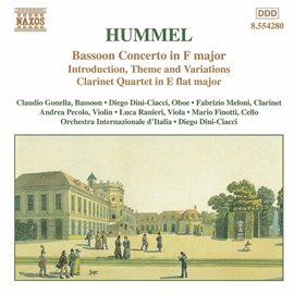 Cover image for Hummel: Bassoon Concerto / Clarinet Quartet