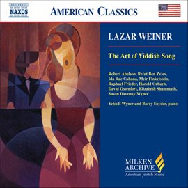 Imagen de portada para Weiner: Art Of Yiddish Song (the)
