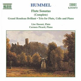 Cover image for Hummel: Flute Sonatas / Flute Trio / Grand Rondeau Brillant