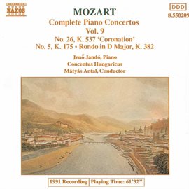Imagen de portada para Mozart: Piano Concertos Nos. 5 And 26 / Rondo, K. 382