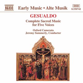 Cover image for Gesualdo: Sacred Music For Five Voices (complete)