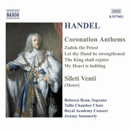 Cover image for Handel: Coronation Anthems / Silete Venti
