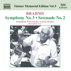 Cover image for Tintner Memorial Edition, Vol. 5: Brahms