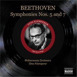 Cover image for Beethoven: Symphonies Nos. 5 And 7 (klemperer) (1955)