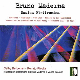 Cover image for Maderna: Electronic Music