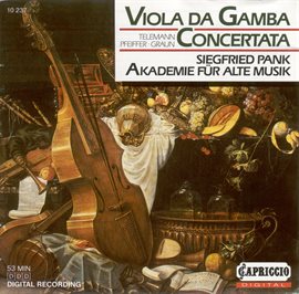 Cover image for Telemann, G.p.: Overture (suite) In D Major / Pfeiffer, J.: Viola Da Gamba Concerto / Graun, J.g....