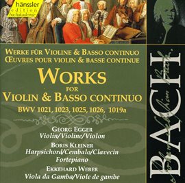 Cover image for Bach, J.s.: Works For Violin And Basso Continuo