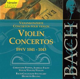 Cover image for Bach, J.s.: Violin Concertos, Bwv 1041-1043