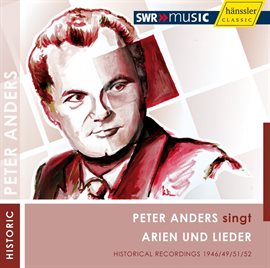 Cover image for Peter Anders Singt Arien Und Lieder