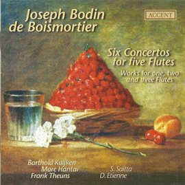 Cover image for Boismortier, J.b.: Flute Concertos, Op. 15, Nos. 1-6 / Suite De Pieces, Op. 35, No. 5 / Sonata En...