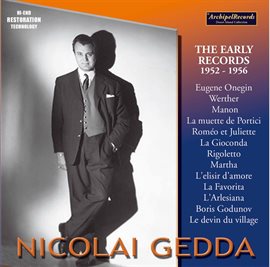 Cover image for Nicolai Gedda The Early Records 1952-1956