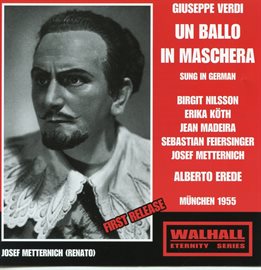 Cover image for Verdi: Un Ballo In Maschera (sung In German)