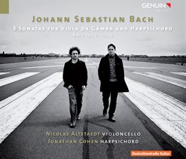 Cover image for Bach: 3 Sonatas For Viola Da Gamba & Harpsichord