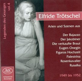 Cover image for Opera Arias (soprano): Trotschel, Elfriede - Mozart, W.a. / Smetana, B. / Dvorak, A. / Tchaikovsk...