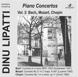 Cover image for Bach, Mozart & Chopin: Piano Concertos (live)