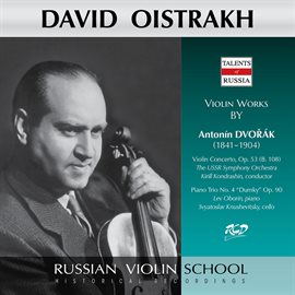 Cover image for Dvořák: Violin Concerto In A Minor, Op. 53, B. 108 & Piano Trio No. 4 In E Minor, Op. 90, B. 166 ...
