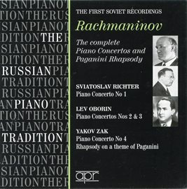 Cover image for The Russian Piano Tradition: The First Soviet Recordings (recorded 1947-1955)