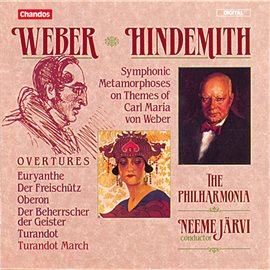 Cover image for Weber: Five Overtures - Hindemith: Symphonic Metamorphoses On Themes Of Carl Maria Von Weber