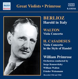 Cover image for Berlioz: Harold In Italy - Walton: Viola Concerto