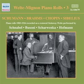 Cover image for Welte-Mignon Piano Rolls, Vol. 3 (1905-1926)