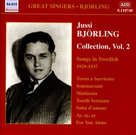 Cover image for Bjorling, Jussi: Bjorling Collection, Vol. 2: Songs In Swedish (1929-1937)