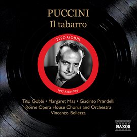 Cover image for Puccini, G.: Tabarro (il) (gobbi, Mas, Prandelli) (1955)