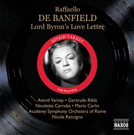 Cover image for Banfield: Lord Byron's Love Letter